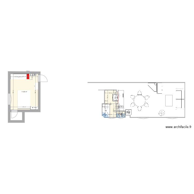 appart complet. Plan de 0 pièce et 0 m2