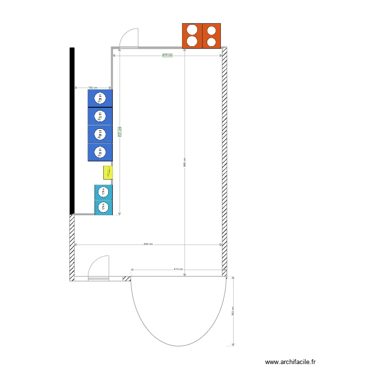Laverie Mazeres Lezons. Plan de 0 pièce et 0 m2