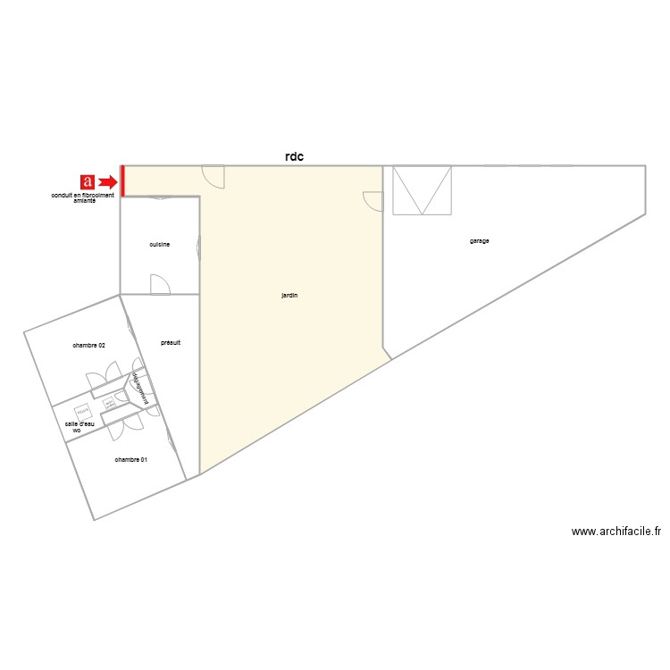 GALAND amiante. Plan de 0 pièce et 0 m2