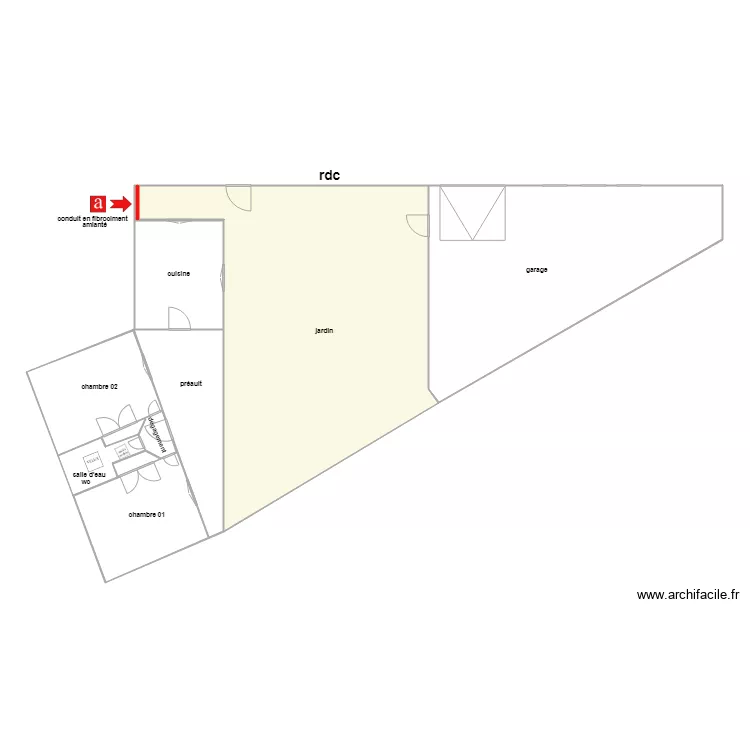 GALAND amiante. Plan de 