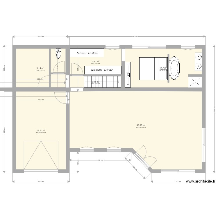 Maison 2019 etage. Plan de 0 pièce et 0 m2