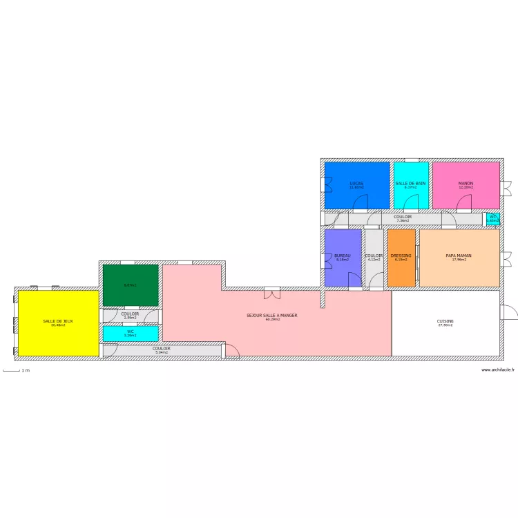 MAISON 200M2. Plan de MAISON 200M2. Plan de