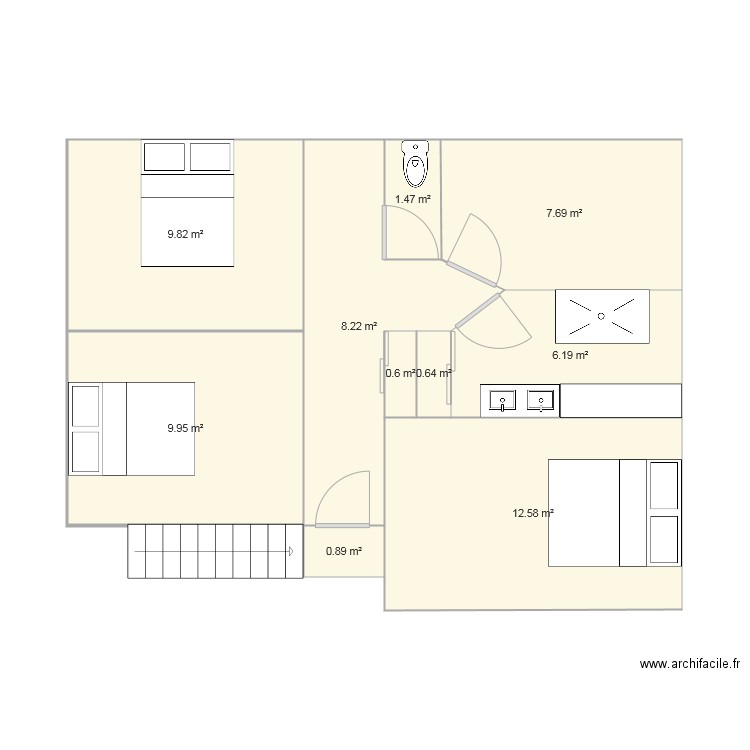 THARON 1WC OUVERTURE BIAIS. Plan de 0 pièce et 0 m2