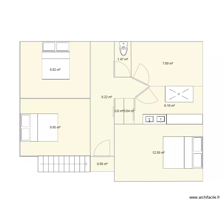 THARON 1WC OUVERTURE BIAIS. Plan de THARON 1WC OUVERTURE BIAIS. Plan de