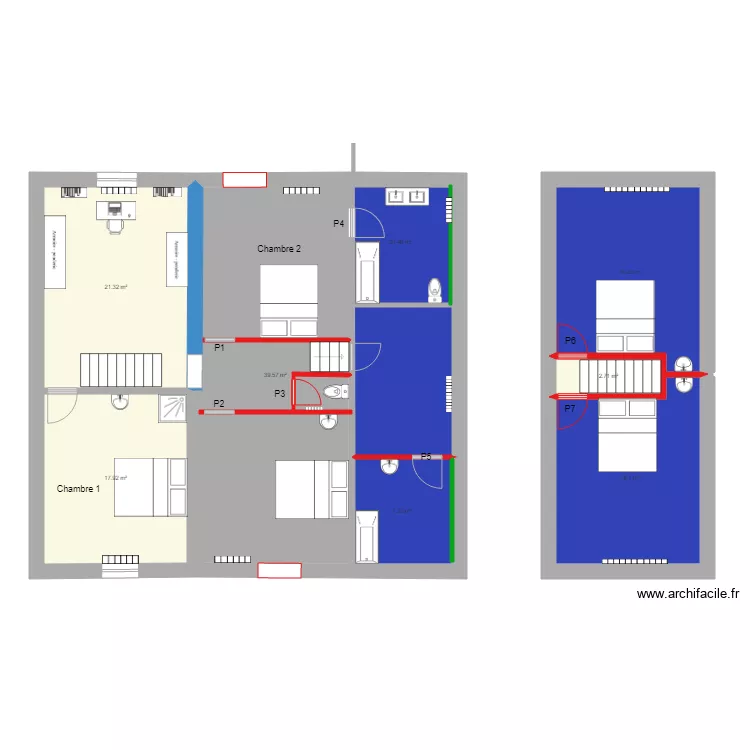 Edouard Pisvin 12 &eacute;tage version d&eacute;finitive. Plan de 