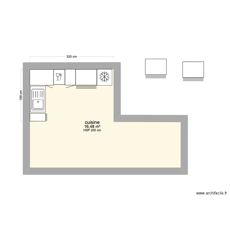 test cuisine Biarritz. Plan de 0 pièce et 0 m2
