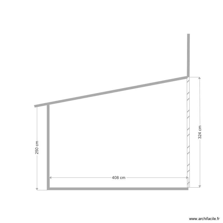 Abri en extention 1. Plan de 