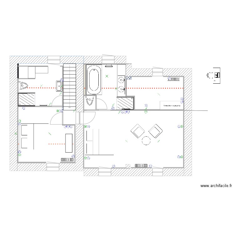 nouvelle salle de bain. Plan de 0 pièce et 0 m2