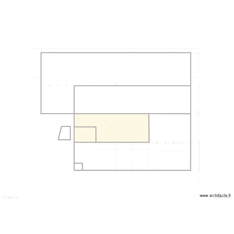 HALL HERSTAL. Plan de 2 pièces et 1553 m2