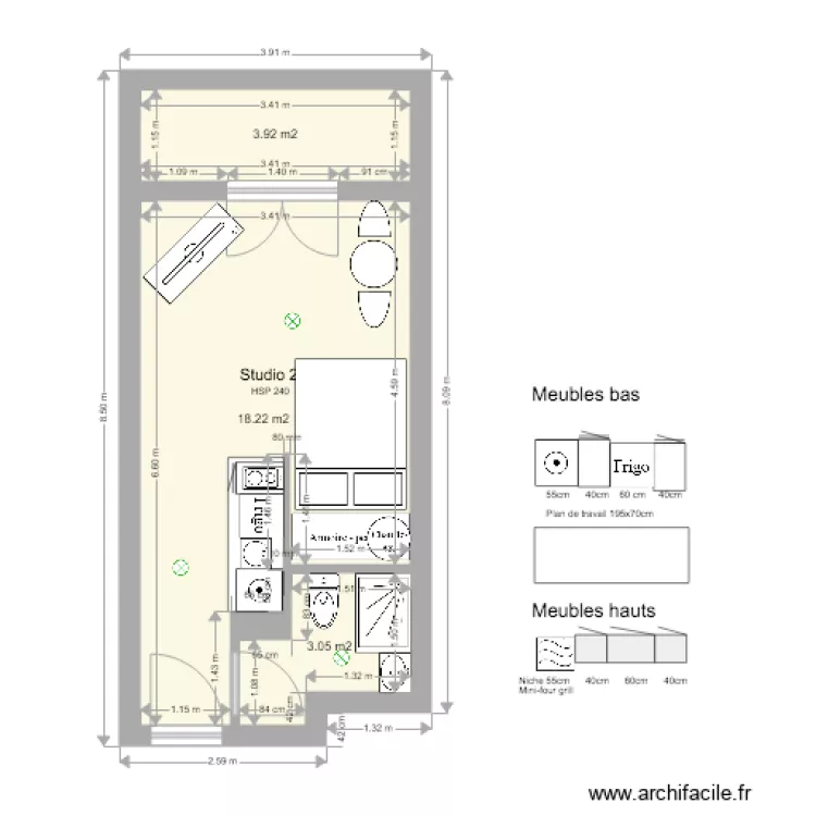 STUDIO 29 APRES2. Plan de 