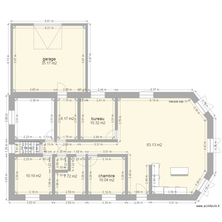 vide sanitaire avec garage. Plan de 0 pièce et 0 m2