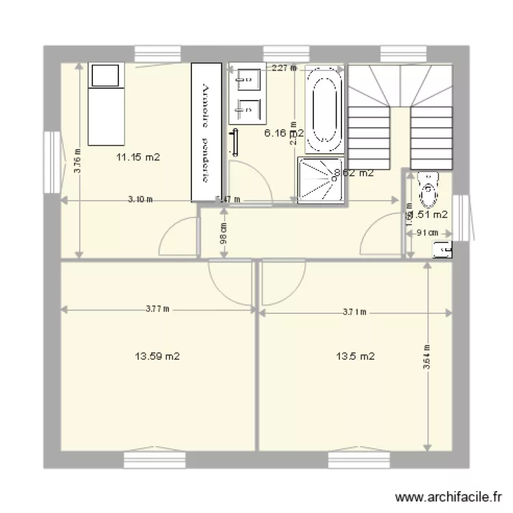 FRODON &eacute;tage 1. Plan de 