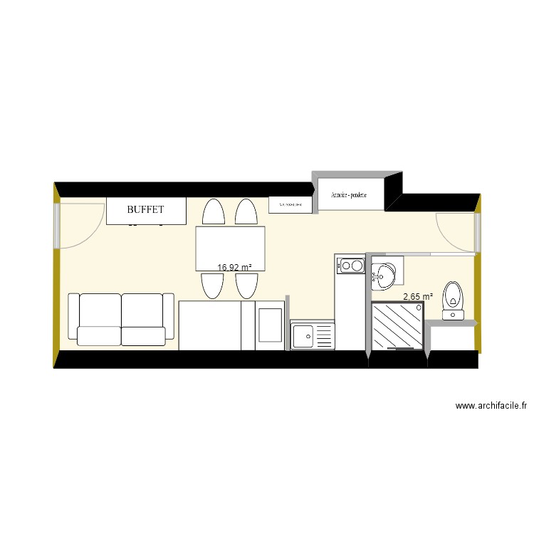 LE CORBIER 1. Plan de 0 pièce et 0 m2