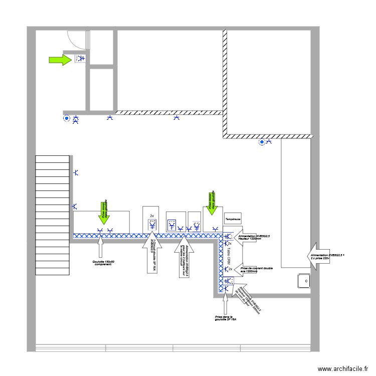 boulangerie. Plan de 0 pièce et 0 m2