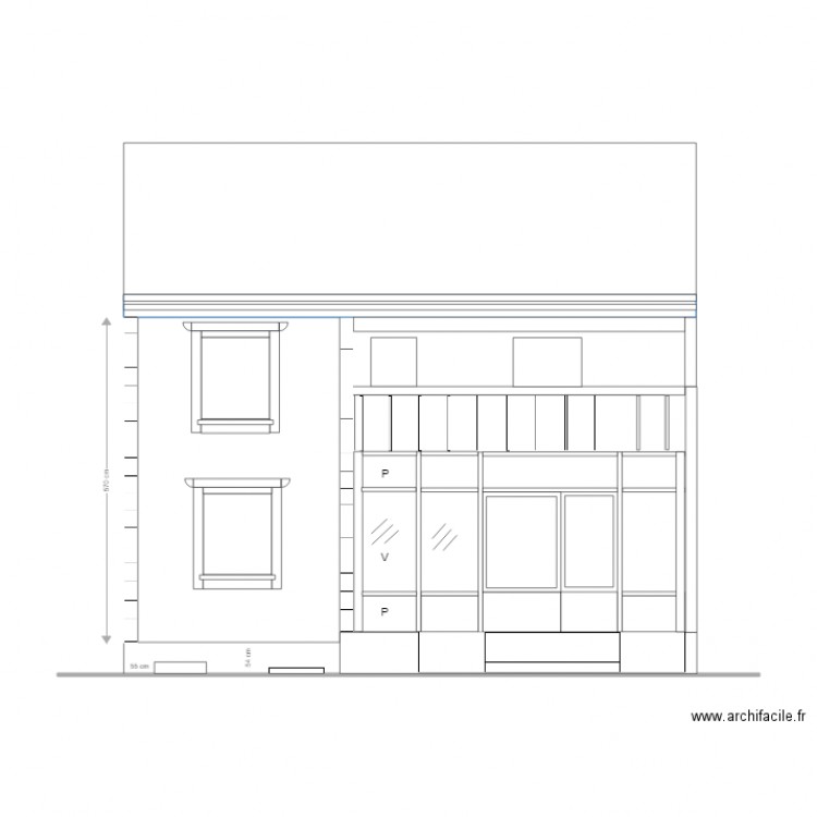 Facade Projet 3 PLU. Plan de 0 pièce et 0 m2