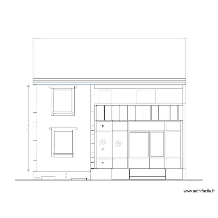 Facade Projet 3 PLU. Plan de 