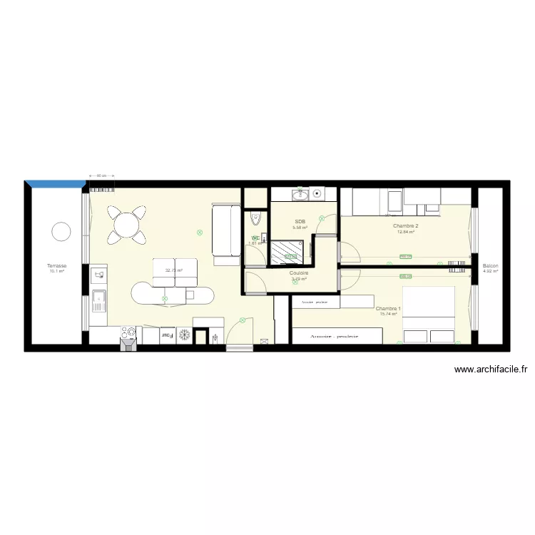 T3 Nogent sur Marne A8. Plan de 