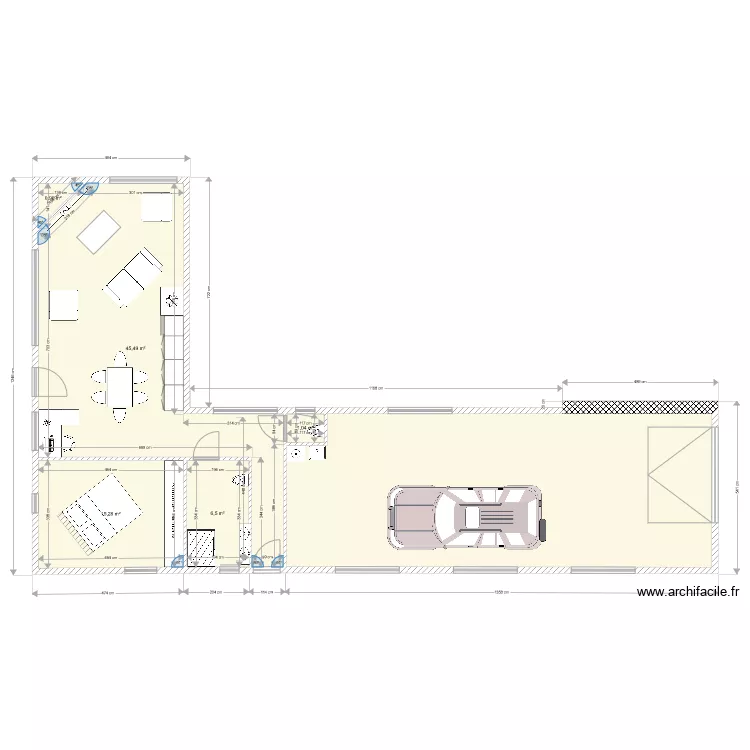 Mont Bonvillers RDC logement princpal. Plan de 