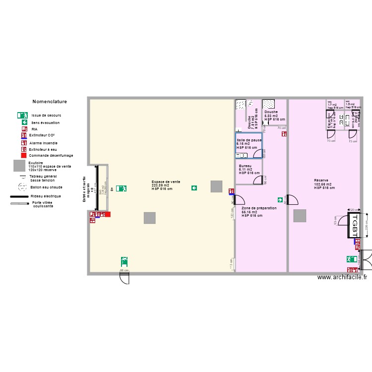 Stock privé Flers en escrebieux avant projet. Plan de 0 pièce et 0 m2