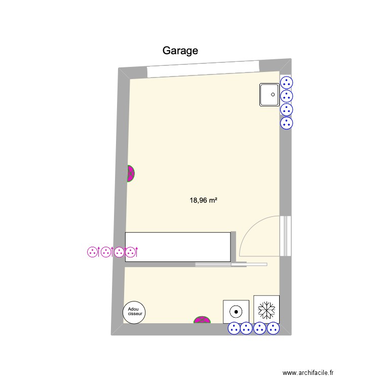 Garage ELEC+PLOMB. Plan de 0 pièce et 0 m2