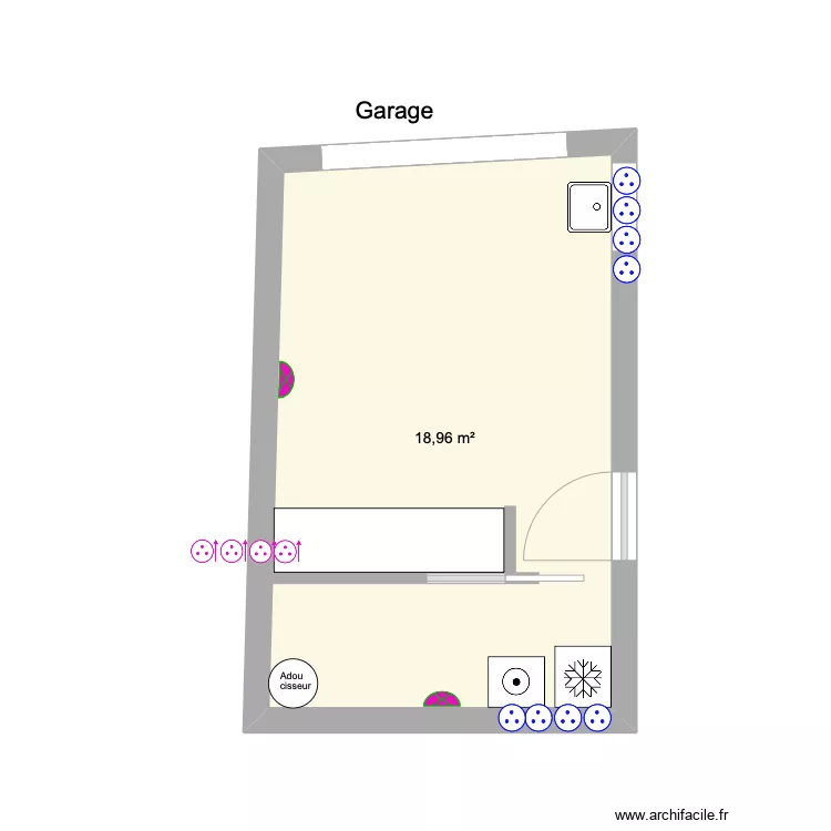 Garage ELEC+PLOMB. Plan de Garage ELEC+PLOMB. Plan de
