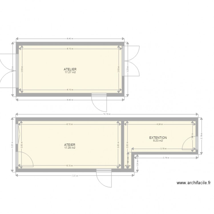 DP2 PLAN DE MASSE EXTENTION ATELIER PARCELLE AK18. Plan de 0 pièce et 0 m2