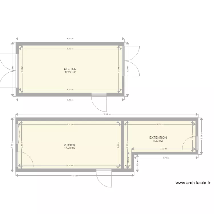 DP2 PLAN DE MASSE EXTENTION ATELIER PARCELLE AK18. Plan de 