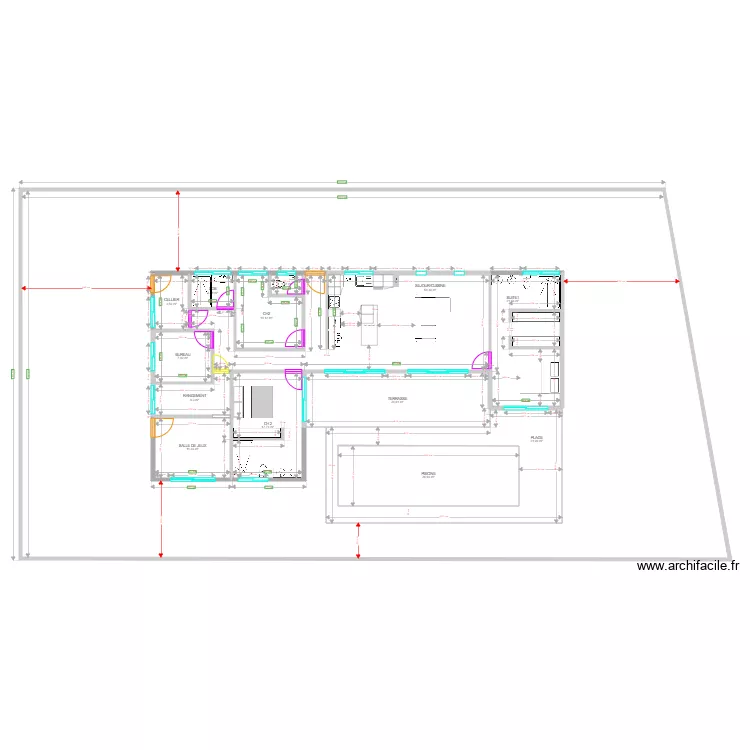 PLEIN PIED PAPARA. Plan de PLEIN PIED PAPARA. Plan de