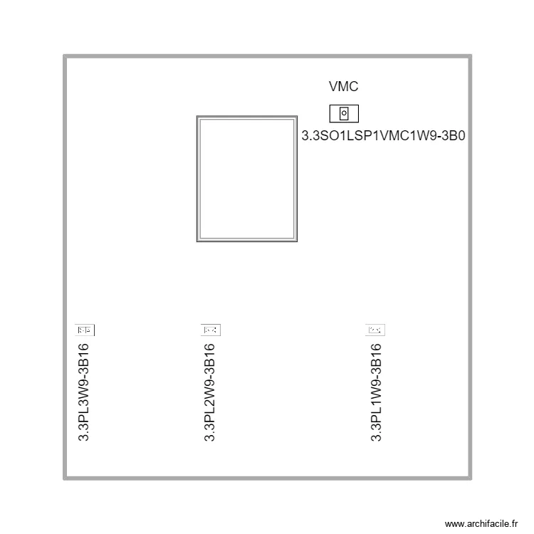 wall 9 3 cellar plugs X 3. Plan de 
