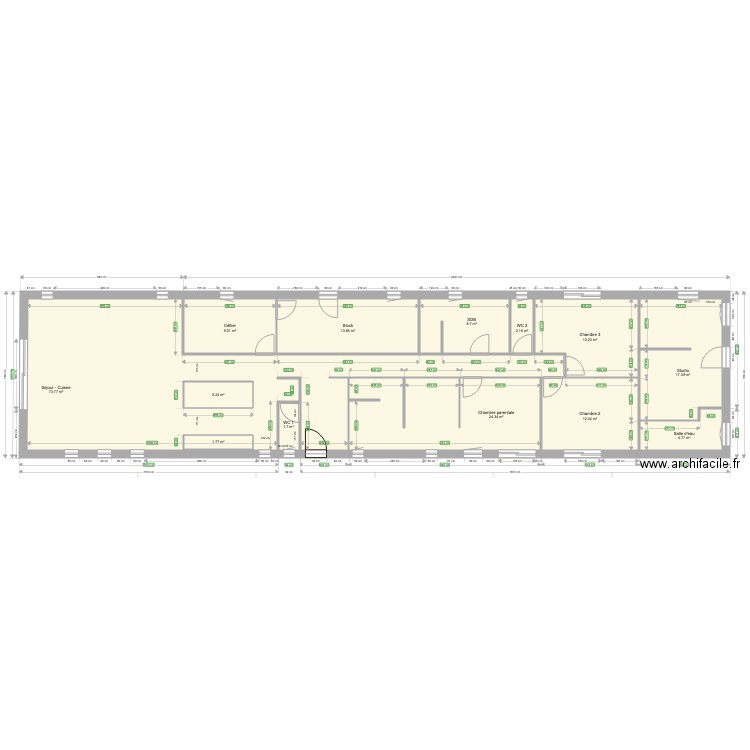 Loft Montardon. Plan de 0 pièce et 0 m2