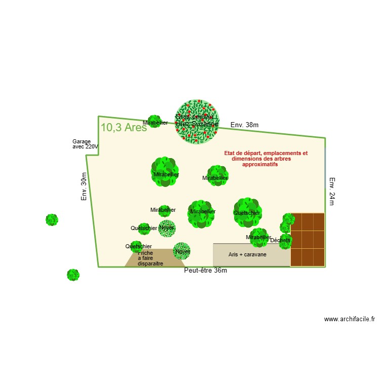  Verger projet avec Emilie 02. Plan de 1 pièce et 16 m2