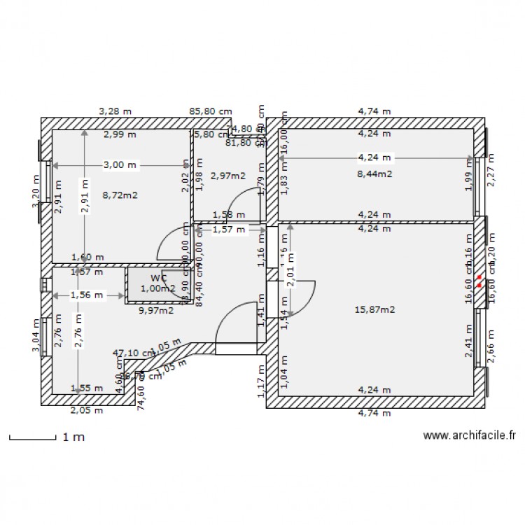 ORDEMER modif 4 coté. Plan de 0 pièce et 0 m2