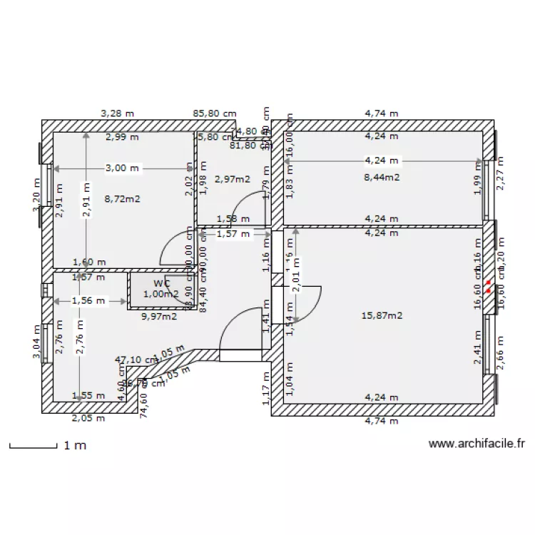 ORDEMER modif 4 cot&eacute;. Plan de 