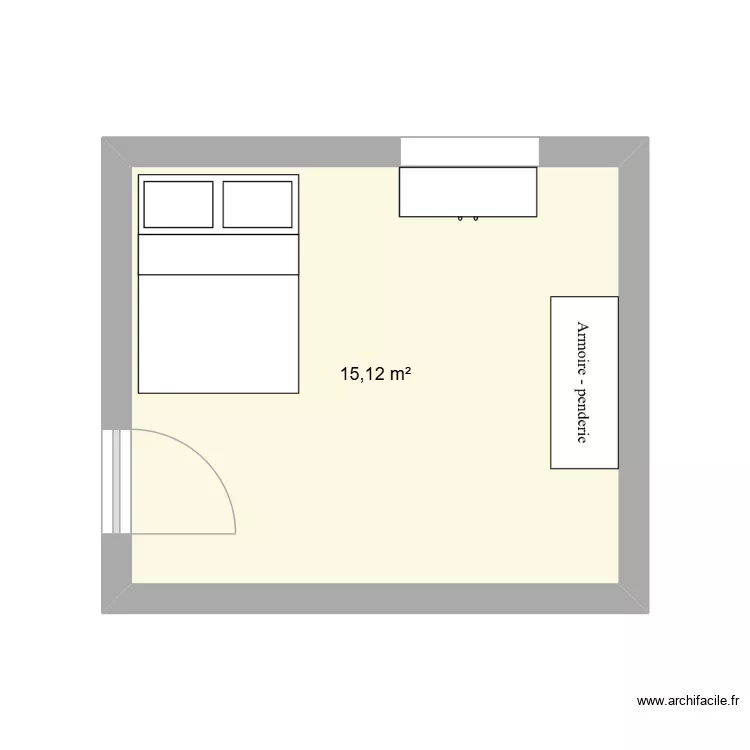 oui. Plan de 1  et 15 m²