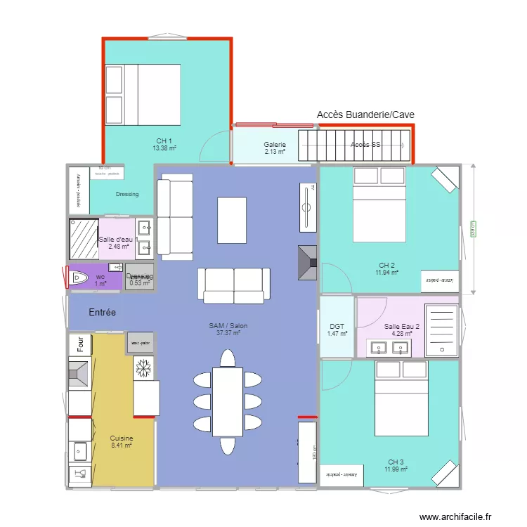 ENSOLEILLEE V DEF MAISON SEULE 1906. Plan de 