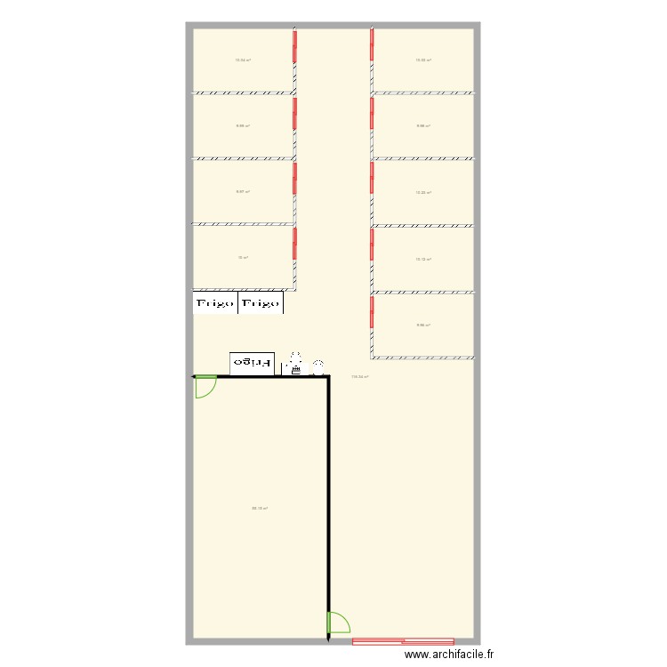 Dépôt Le Havre. Plan de 0 pièce et 0 m2