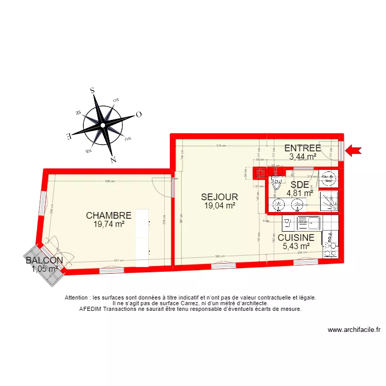 BI12251 - Appartement. Plan de BI12251 - Appartement. Plan de