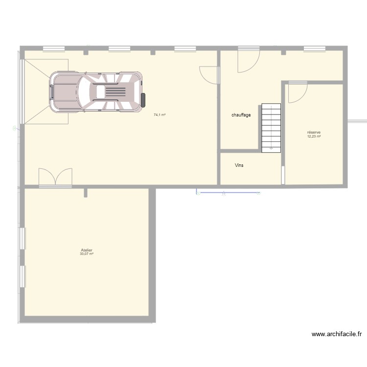 Caves et garrage . Plan de 0 pièce et 0 m2