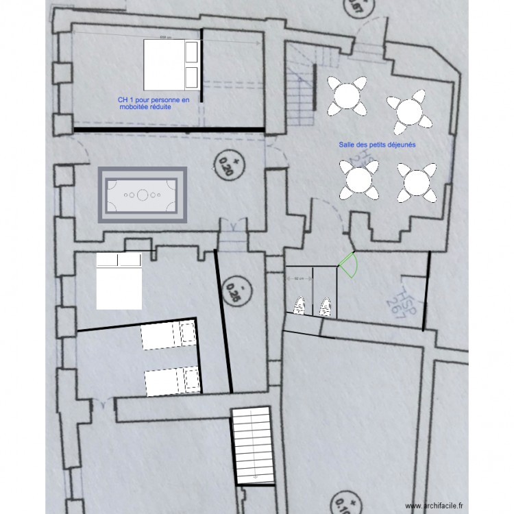 test archifacile. Plan de 0 pièce et 0 m2