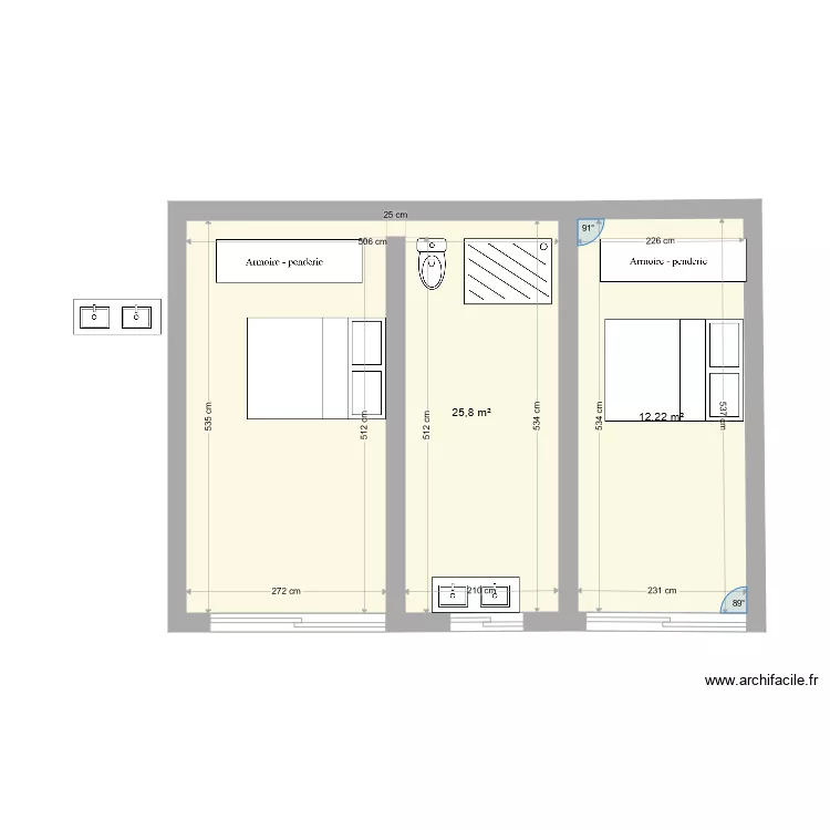 d&eacute;pendance dd. Plan de 