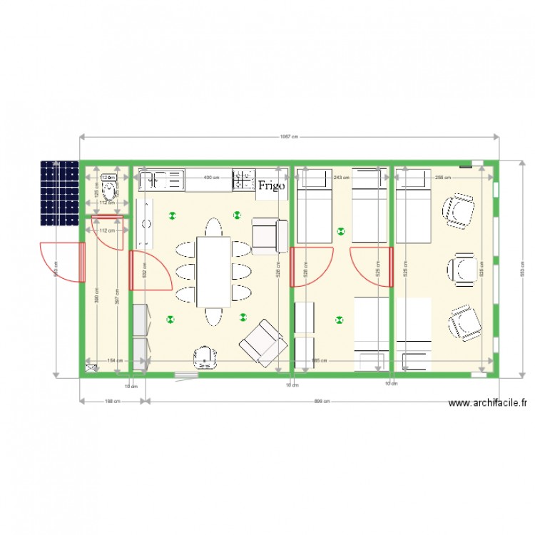 HUTTE 2. Plan de 0 pièce et 0 m2