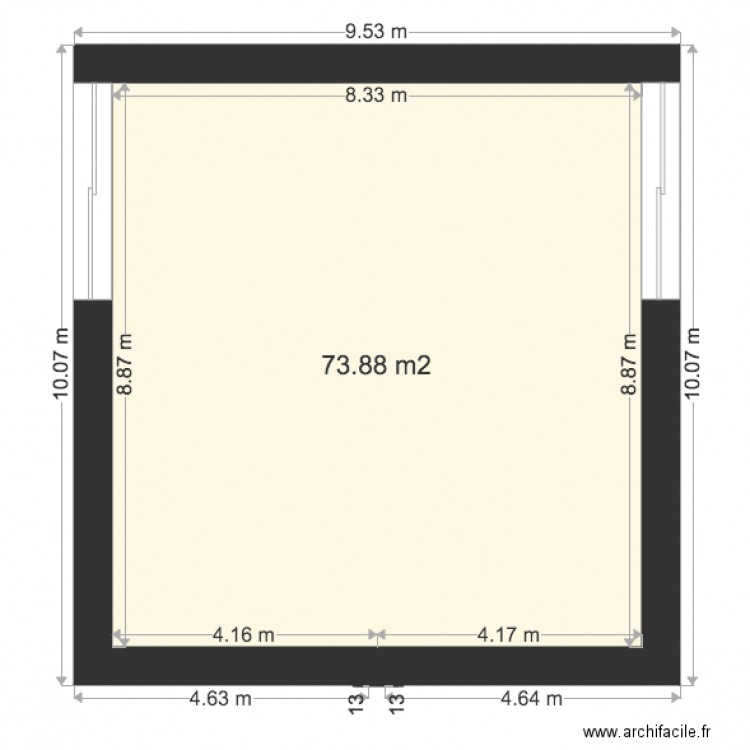 Grange rez 1. Plan de 8 pièces et 215 m2