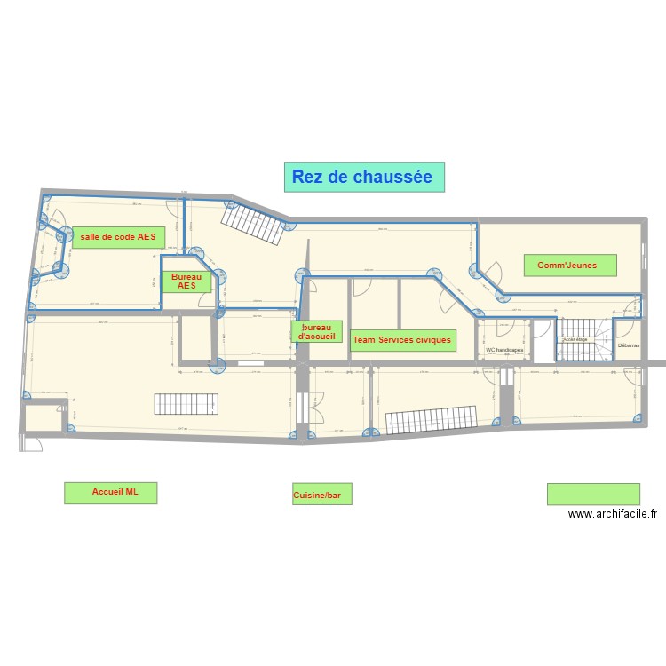 2022 05 05 av Ch de Gaulle Tarare. Plan de 34 pièces et 667 m2