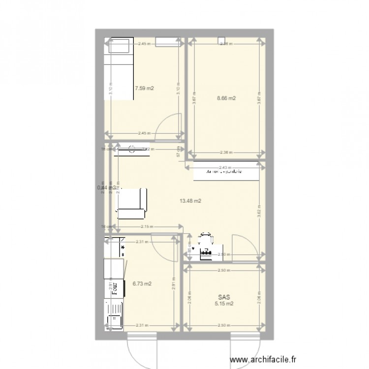 salle espion v2. Plan de 0 pièce et 0 m2