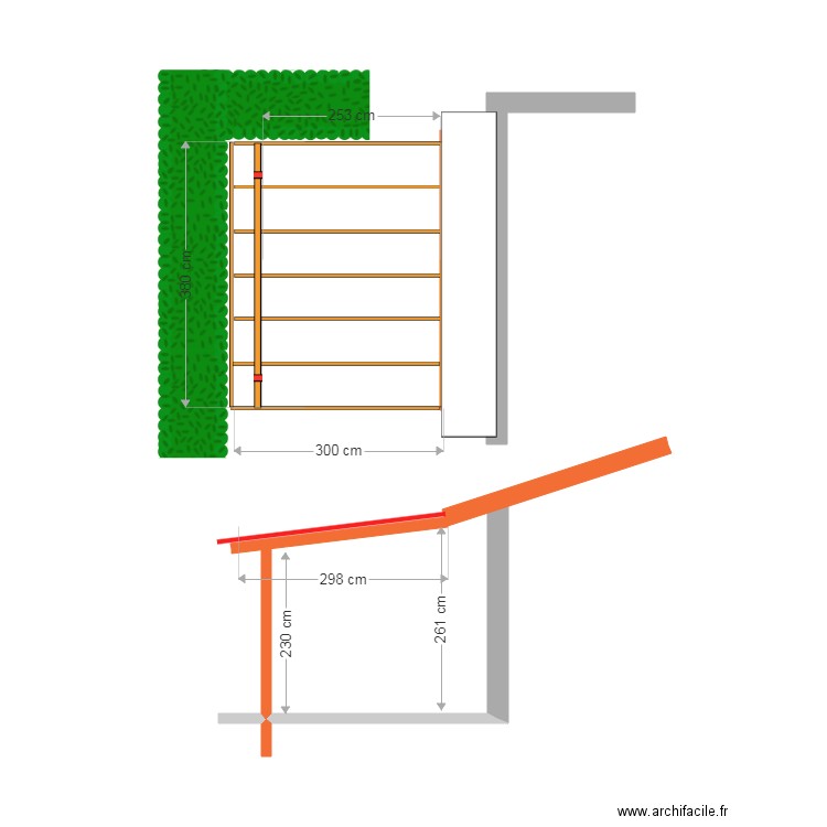  avant toit moto. Plan de 0 pièce et 0 m2