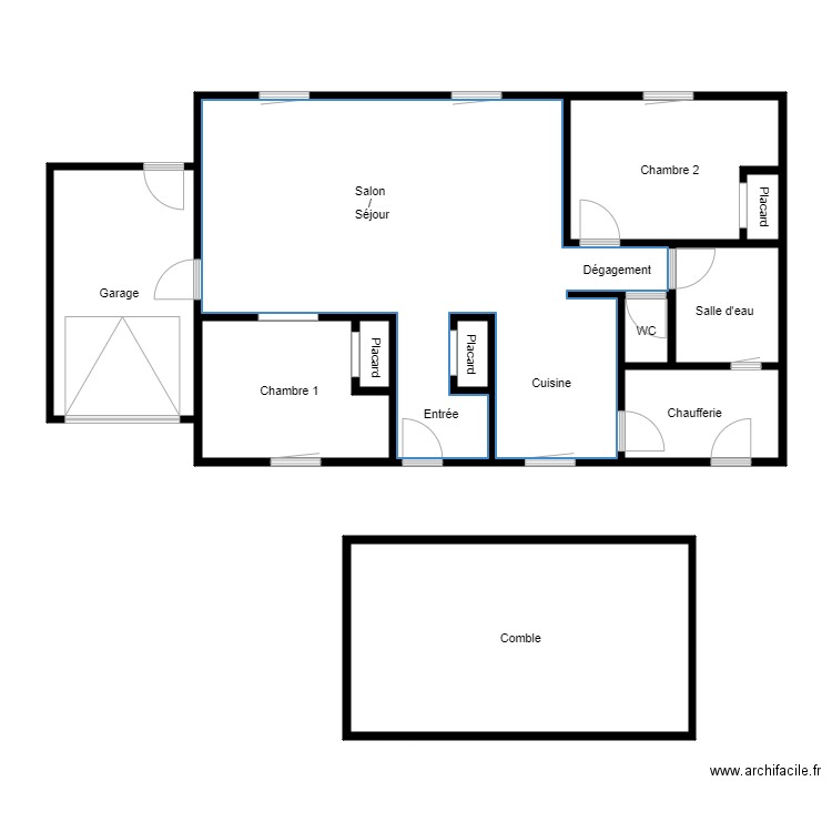 GALLAIS ST GERMAIN SUR ILLE. Plan de 0 pièce et 0 m2