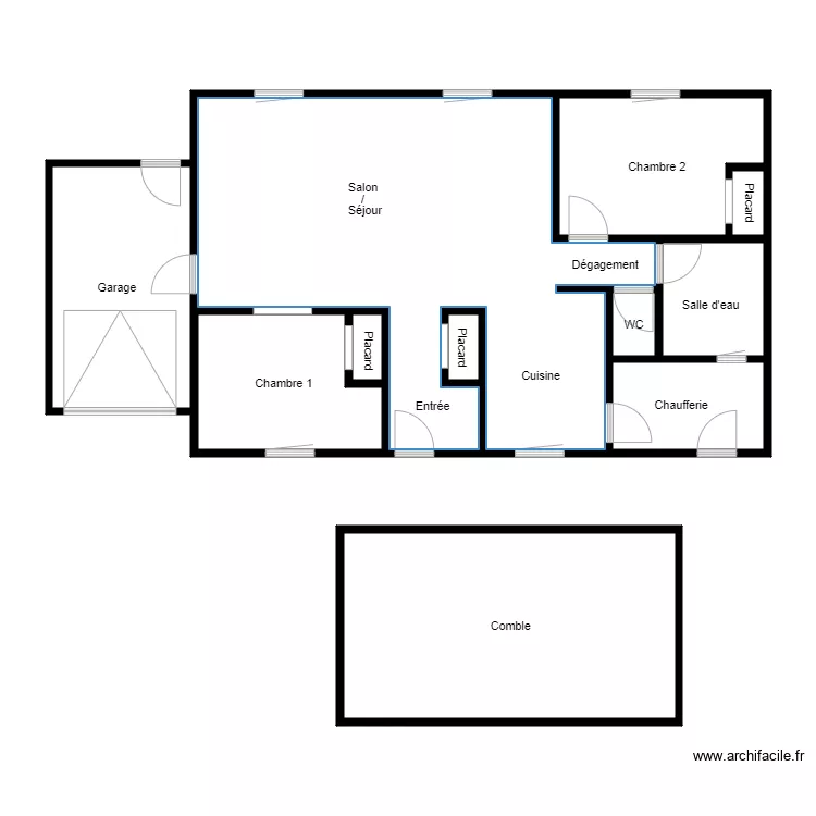 GALLAIS ST GERMAIN SUR ILLE. Plan de 