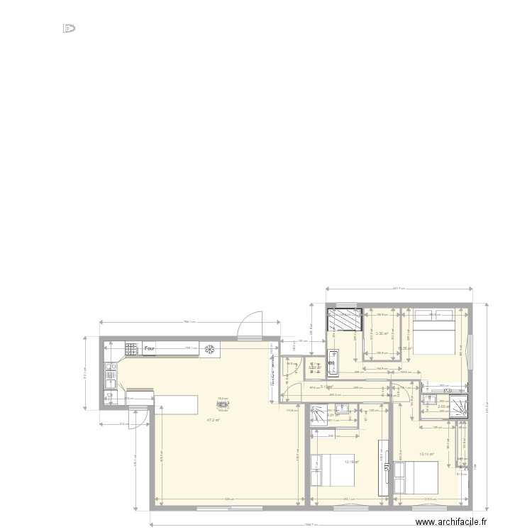 roq. Plan de 0 pièce et 0 m2