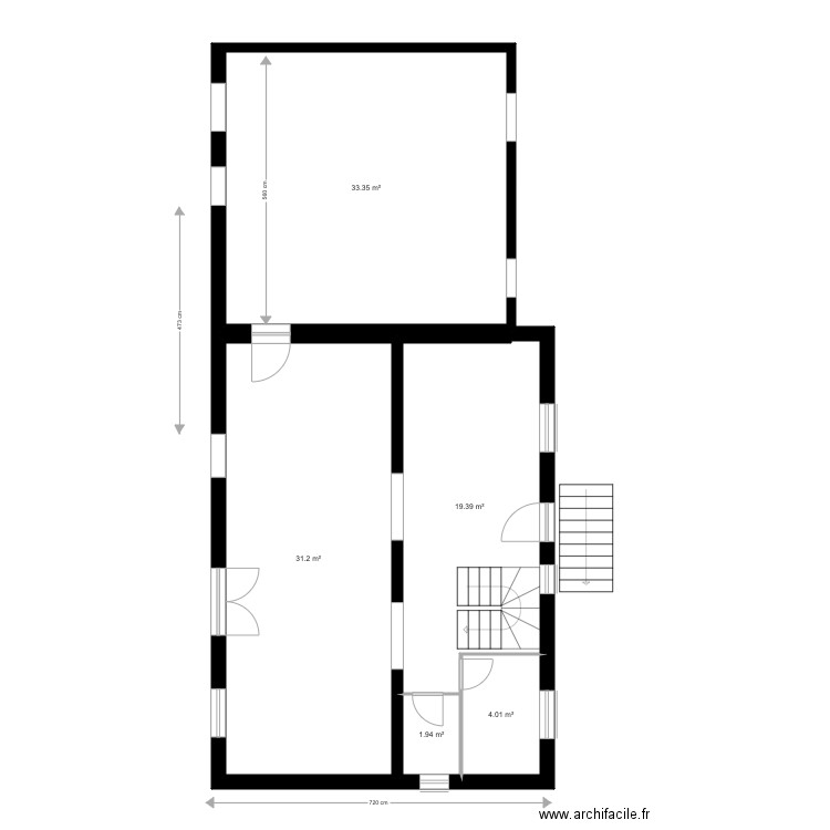 LESAUX EXISTANT . Plan de 0 pièce et 0 m2