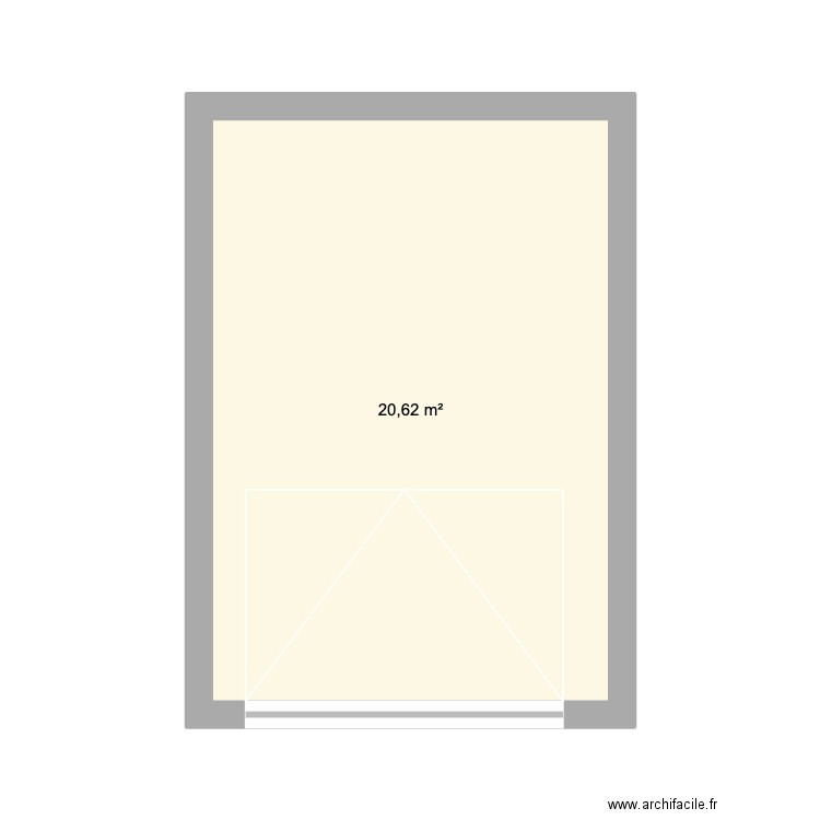 Nouveau garage. Plan de 1 pièce et 21 m2